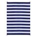 Blue 144 x 106 x 0.25 in Area Rug - Breakwater Bay Outdoor Rug Recycled Straw Waterproof Patio - Aubervilliers & White | Wayfair