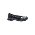 Skechers Flats: Slip On Chunky Heel Casual Black Solid Shoes - Women's Size 8 - Round Toe