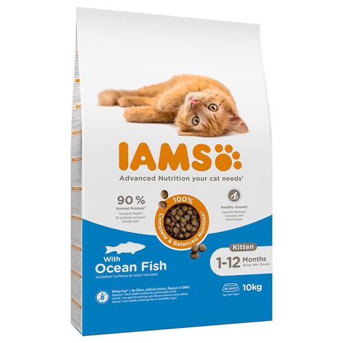 10kg for Vitality Kitten mit Meeresfisch IAMS Katzenfutter trocken zum Sonderpreis!