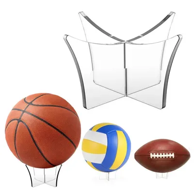 Support de ballon portable en acrylique accessoires d'affichage football rugby bowling