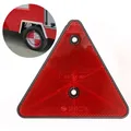 Réflecteurs arrière rouges pour poteaux de porte moulage triangulaire réflecteurs de sécurité vis