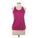 Nike Active Tank Top: Pink Solid Activewear - Women's Size Large
