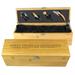 TCU Horned Frogs Bamboo Wine Gift Box With Tools