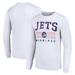 Men's Starter White Winnipeg Jets Retro Graphic Long Sleeve Crew T-Shirt