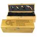 Georgia Tech Yellow Jackets Bamboo Wine Gift Box With Tools