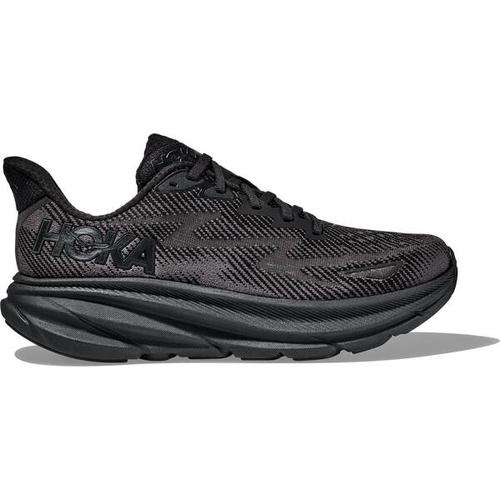 HOKA Herren Laufschuhe CLIFTON 9, Größe 42 ⅔ in Schwarz