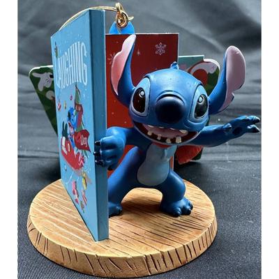 Disney Holiday | Disney Parks 2023 Stitch Boxed Christmas Card Ornament Lilo & Stitch New | Color: Red/Tan | Size: Os
