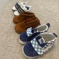Vans Shoes | 3 Pack Crib Shoes | Size 2, 3, 4 | Vans, Adidas, Minnetonka | Color: Blue/Brown | Size: 3bb