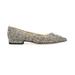 Kate Spade Shoes | Kate Spade Tweed Buckle Pointed Toe Flats | Color: Silver | Size: 7.5