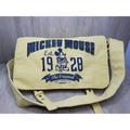 Disney Bags | Disney Parks Canvas Messenger Bag Satchel Mickey Mouse Est 1929 Canvas | Color: Blue/Yellow | Size: Os