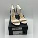 Coach Shoes | Coach Women's Monica Kitten Scalloped Leather Heel 9.5 | Color: Cream | Size: 9.5