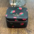 Kate Spade Bags | Kate Spade Madison Ditsy Rose Toss Jewelry Holder Case Black Red Floral | Color: Black/Red | Size: Os