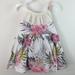 Jessica Simpson Dresses | Jessica Simpson Baby Dress 3 To 6 Months Bloomers White Pink Tropical Floral | Color: Pink/White | Size: 3-6mb