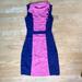 Lilly Pulitzer Dresses | Lilly Pulitzer Pink & Navy Blue Color Block Dress Size Small | Color: Blue/Pink | Size: S