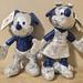 Disney Toys | Disneyland 60th Anniversary Sequin Mickey And Minnie Mouse Plush 11" Nwt | Color: Blue/Silver | Size: Osg