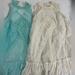 Free People Dresses | Free People Bundle Dress Lace Midi Blue & White Small/Xs | Color: Blue/White | Size: S