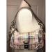 Coach Bags | Coach 2-Way Handbag Crossbody, Signature Sequin & Plaid, Silver Hardware | Color: Blue/Pink | Size: Os