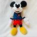 Disney Toys | Mickey Mouse Jersey 28 Football Plush 14 Inches Gift Present Soft Collectible | Color: Black/Blue | Size: Osg