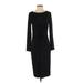 Gap Casual Dress - Midi: Black Solid Dresses - New - Women's Size Small