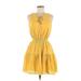 Universal Thread Casual Dress - DropWaist: Yellow Dresses - Women's Size Medium