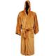 Robe Male With Hooded Thick Dressing Gown Men's Bathrobe Winter Long Robe (Color : Yellow, Size : M code)