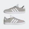 Sneaker ADIDAS SPORTSWEAR "VL COURT 3.0", Gr. 40,5, grau (grau two, cloud weiß, silber metallic), Leder, Synthetik, sportlich, Schuhe Retrosneaker, inspiriert vom Design des adidas samba, Topseller