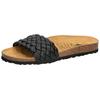 Pantolette LICO "Pantolette Bioline Plait", Gr. 41, schwarz, Synthetik, Schuhe