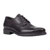 Schnürschuh GEOX "U DUBLIN B", Herren, Gr. 43, schwarz, Leder, glänzend, elegant, Schuhe, Mit GEOX Spezial Membrane, Freizeitschuh, Halbschuh, Schnürschuh