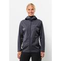 Funktionsjacke JACK WOLFSKIN "FELDBERG HOODY W" Gr. S (36), grau (graphite) Damen Jacken Übergangsjacken