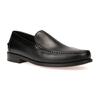 Slipper GEOX "U NEW DAMON A", Herren, Gr. 41, schwarz, Leder, elegant, Schuhe, Business Schuh, Loafer mit Blockabsatz