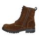 Josef Seibel Women Combat Boots Marta 02, Ladies Ankle Boots,Width G (Regular),Removable Insole,Half Boots,Booties,Brown (Castagne),41 EU / 7 UK