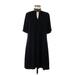MICHAEL Michael Kors Casual Dress - A-Line Mock Short sleeves: Black Print Dresses - Women's Size Medium