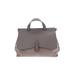 Rebecca Minkoff Leather Satchel: Pebbled Gray Print Bags