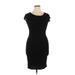 Velvet Torch Casual Dress - Bodycon Scoop Neck Short sleeves: Black Solid Dresses - Women's Size X-Large