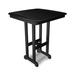 POLYWOOD® Captain 5 Piece Bar Height Outdoor Dining Set Plastic in Black | 36.75" W x 36.75" L x 42" H | Wayfair