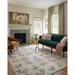 Blue/Green 90 x 30 x 0.19 in Area Rug - Rifle Paper Co. x Loloi Rosa Cream Area Rug Polyester | 90 H x 30 W x 0.19 D in | Wayfair