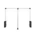 Rev-A-Shelf Adjustable Pull Down Closet Rod Wire/Metal in Black | 4 D in | Wayfair CPDR-3548