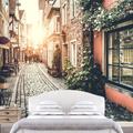 IDEA4WALL Old Town in Europe at Sunset w/ Retro Vintage Filter Effect Self-Adhesive Large Wallpaper Vinyl | 100 W in | Wayfair