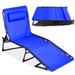 Ebern Designs Jimcy Outdoor Metal Chaise Lounge Metal in Black | 12 H x 27.5 W x 71 D in | Wayfair C8D0FA3DADB347629D36BF9DC1C60FE3