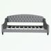 Red Barrel Studio® Breckler Upholstered Daybed Upholstered, Wood in Gray | 33.8 H x 45.6 W x 80.7 D in | Wayfair CAD366264E5D44CBB61F182CB16ACFF2