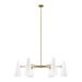 Beacon 6-Light Chandelier - East End Imports EEI-5648-OPA-SBR