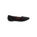 Rebecca Minkoff Flats: Slip On Chunky Heel Edgy Black Shoes - Women's Size 7 1/2 - Almond Toe