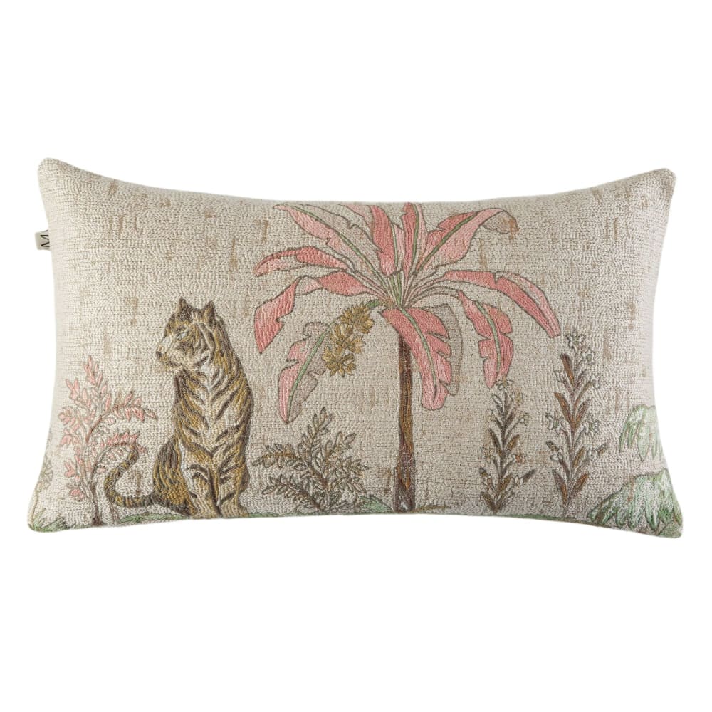 Housse de coussin en viscose multicolore 28x47 cm