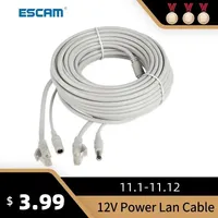 Escam 30m/20m/15m/10m/5m rj45 dc 12V LAN-Kabel Kabel Netzwerk kabel für CCTV-Netzwerk IP-Kamera
