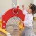 Cartoon Kids Toddler Basketball Stand 3-in-1 Indoor Activity Center