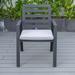 LeisureMod Chelsea Patio Dining Armchair in Aluminum with Cushions Set of 4 - 34.84