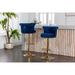 2pcs Swivel Bar Stools Adjustable Counter Height Dining Chairs