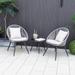 Costway 3 Piece Patio Furniture Set with Seat & Back Cushions, - See Details