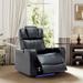 PU Leather Power Recliner Individual Seat Home Theater Recliner with Cooling Cup Holder and LED Lights & USB Ports