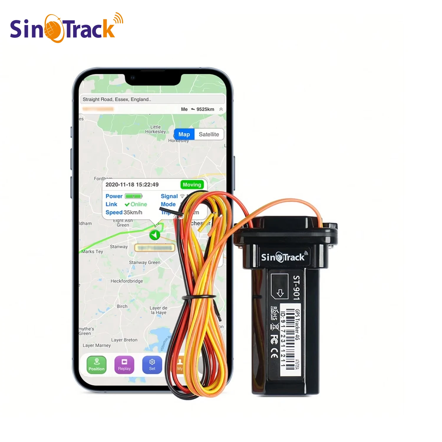 Sino track GPS Tracker ST-901 Fahrzeug Tracking-Gerät wasserdicht Motorrad Auto Mini GPS GSM SMS Locator mit Echtzeit-Tracking Image